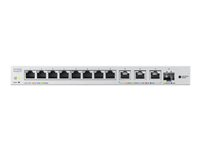 Zyxel XGS1250-12 - Switch - Administreret - 8 x 10/100/1000 + 3 x 1/2.5/5/10GBase-T + 1 x 1 Gigabit / 10 Gigabit SFP+ - desktop XGS1250-12-ZZ0102F