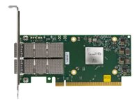 Mellanox MCX623106AS-CDAT - Netværksadapter - PCIe 4.0 x16 - 100 Gigabit QSFP56 x 2 - for Edgeline e920; ProLiant DL325 Gen10, DL345 Gen10, DL360 Gen10, DL380 Gen10, XL220n Gen10 P25960-B21