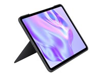 Logitech Combo Touch - Tastatur og folio-kasse - med trackpad - bagbelyst - Apple Smart connector - QWERTY - nordisk (dansk/finsk/norsk/svensk) - grafit - for Apple 13-inch iPad Pro M4 Wi-Fi, M4 Wi-Fi + Cellular 920-012763