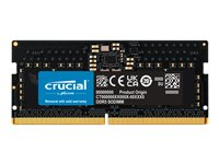 Crucial - DDR5 - modul - 8 GB - SO DIMM 262-PIN - 5600 MT/s / PC5-44800 - CL46 - 1.1 V - on-die ECC CT8G56C46S5