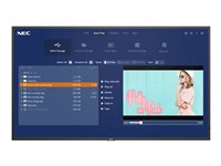 NEC MultiSync P495-MPi4 - 49" Diagonal klasse P Series LED-bagbelyst LCD paneldisplay - digital skiltning - med indbygget netværk medie player - 4K UHD (2160p) 3840 x 2160 - HDR - kantbelyst - sort, pantone 426M 60005377