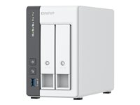 QNAP TS-216G - NAS-server - 2 bays - 16 TB - SATA 6Gb/s - HDD 8 TB x 2 - RAID JBOD, RAID 0, 1 - RAM 4 GB - 2.5 Gigabit Ethernet - iSCSI support K/TS-216G+2XMN10ADA800S