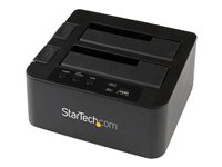 StarTech.com Dual Bay Hard Drive Duplicator, Standalone USB 3.0 (5 Gbps) eSATA to 2.53.5 SATA III HDDSSD ClonerCopier, Hard Drive Docking Station - Hard Disk Cloner - Lagringskontrol - 2.5", 3.5" - SATA 6Gb/s - USB 3.0 - sort - for P/N: SVA12M5NA SDOCK2U33RE