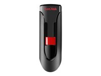 SanDisk Cruzer Glide - USB flashdrive - krypteret - 32 GB - USB 2.0 (pakke med 3) SDCZ60-032G-G46T