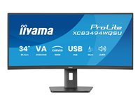 iiyama ProLite XCB3494WQSU-B1 - LED-skærm - kurvet - 34" - HDR XCB3494WQSU-B1