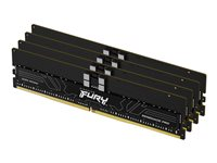Kingston FURY Renegade Pro - DDR5 - sæt - 128 GB: 4 x 32 GB - DIMM 288-PIN - 6400 MHz / PC5-51200 - CL32 - 1.4 V - registreret - ECC - sort KF564R32RBE2K4-128