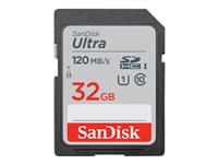 SanDisk Ultra - Flashhukommelseskort - 32 GB - UHS-I U1 / Class10 - SDHC UHS-I SDSDUN4-032G-GN6IN