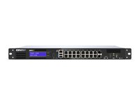 QNAP QGD-1600 - Switch - smart - 4 x 10/100/1000 (PoE++) + 10 x 10/100/1000 (PoE+) + 2 x kombination Gigabit SFP (PoE+) - monterbar på stativ - AC QGD-1600-8G