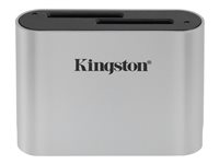 Kingston Workflow - Kortlæser (SDHC UHS-I, SDHC UHS-II, SDXC UHS-I, SDHC UHS-II) - USB-C 3.2 Gen 1 WFS-SD