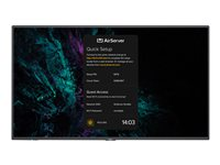 NEC MultiSync M651 AirServer - 65" Diagonal klasse M Series LED-bagbelyst LCD paneldisplay - digital skiltning - med trådløs mediemodtager - 4K UHD (2160p) 3840 x 2160 - HDR - Direct LED - sort, pantone 426M 40001583
