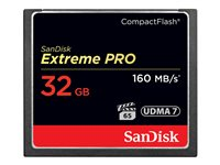 SanDisk Extreme Pro - Flashhukommelseskort - 32 GB - 1000x/1067x - CompactFlash SDCFXPS-032G-X46