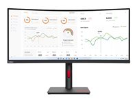 Lenovo ThinkVision T34w-30 - LED-skærm - kurvet - 34" - med ThinkVision MC 60 monitor webcam 63D4ZAT1EU
