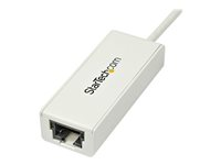 StarTech.com USB 3.0 to Gigabit Ethernet Network Adapter - 10/100/1000 NIC - USB to RJ45 LAN Adapter for PC Laptop or MacBook (USB31000SW) - Netværksadapter - USB 3.0 - Gigabit Ethernet - hvid USB31000SW