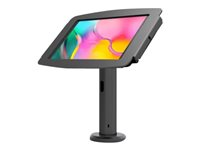 Compulocks Galaxy Tab A8 10.5" Space Enclosure Tilting Stand 8" - Stativ - for tablet - indelukke vippende kiosk - låsbar - højglansaluminium - sort - skærmstørrelse: 10.5" - basemontering, skrivebordsmonterbar - for Samsung Galaxy Tab A8 (10.5 tommer) TCDP01105GA8SB