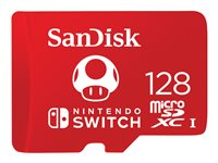 SanDisk - Flashhukommelseskort - 128 GB - UHS-I U3 - microSDXC UHS-I - for Nintendo Switch SDSQXAO-128G-GNCZN