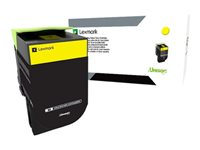 Lexmark 800X4 - Særlig høj ydelse - gul - original - tonerpatron LCCP - for Lexmark CX510de, CX510de SPR Columbia, CX510dhe, CX510dthe 80C0X40