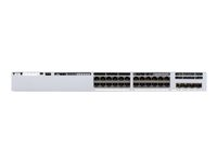 Cisco Catalyst 9300L - Network Essentials - switch - L3 - Administreret - 24 x 10/100/1000 (UPOE) + 4 x 10 Gigabit SFP+ (uplink) - monterbar på stativ - UPOE (880 W) C9300L-24UXG-4X-E